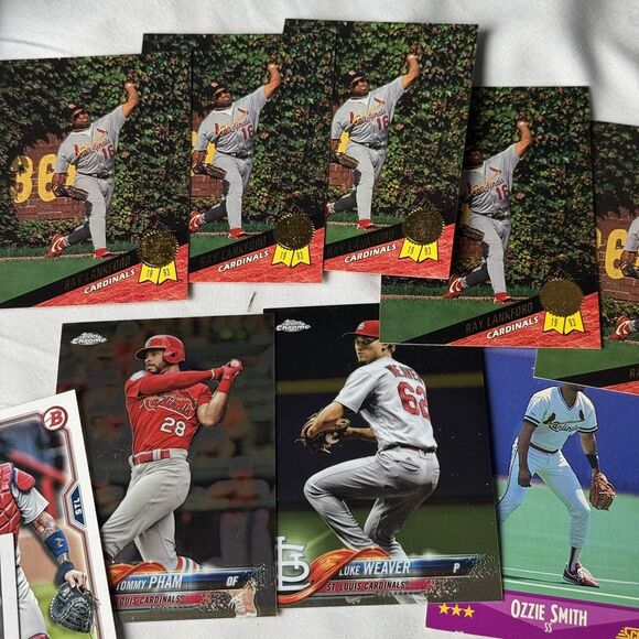 St. Louis Cardinals 40 Card Lot NM HOF Chrome Refractors 2021 Molina O’Neill RC - Picture 10 of 12